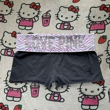 PINK Victoria's Secret Yoga Size M DIY Bling Cut Shorts picture