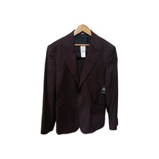 Express Burgundy Suit Jacket Blazer NWT 38R Slim Wool Blend Flannel $298 picture