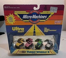 RARE   GALOOB MICRO MACHINES ULTRA FAST 1988 SEALED SET TURBO WHEELS COLLECTION picture
