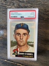 1953 topps danny o connell. #107 psa 4 picture