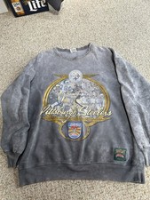 Vintage Pittsburgh Steelers Sweatshirt Nutmeg Throwback XLarge Gray Stonewash picture
