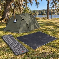 Traverseon Camping Tent with Floor 2 Person, Hot Tent with Stove Jack, GREEN picture