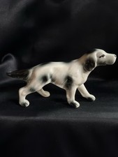 Vintage Pointer Hunting Dog (English Setter) Ceramic Glossy Finish Figurine  picture