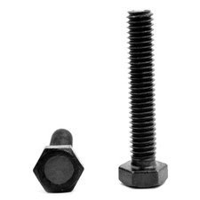 M10 x 1.00 x 50 MM (FT) Extra Fine Class 8.8 Cap Screw (Bolt) Black picture