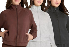 Women Airy Sleek Ribbed Full Zip Jacket - All In Motion picture