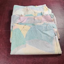 Vintage Springmade Curtains Art Deco Pastel Sheet Cut Craft USA picture