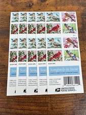 Genuine USPS Forever Stamps – Songbirds – 25 Sheets of 20 – 500 Stamps picture