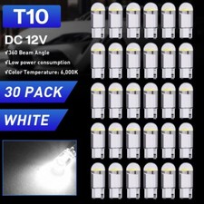 30PCS LED License Plate Interior Light Bulb Super T10 194 168 W5W 2825 6000K # picture
