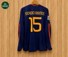 Spain 2010-11 Away Long Sleeve Jersey SERGIO RAMOS #15 Men’s M picture
