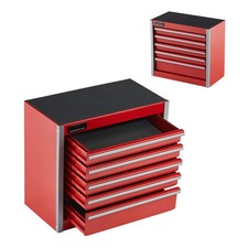 Mini 5 Drawer Tool Box Red/Black picture