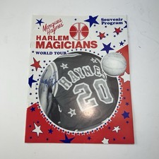 Harlem Magicians World Tour Basketball Program Signed by Sugarfoot Johnson picture