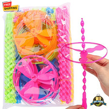 20pcs Colorful Hand Push Flying Disc Toys Kids Party Favors Dragonfly Gifts picture