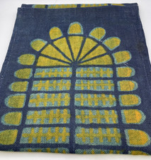 Vintage MCM Swedish Linen Funkis Textile Art - Wall Hanging / Table Runner picture
