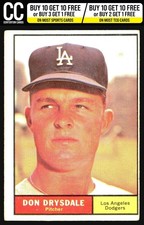 1961 Topps #260 Don Drysdale Los Angeles Dodgers Excellent picture