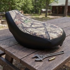 Can Am Outlander 500 650 800 For 2006 To 2012 Black Camo Vinyl Seat Cover picture