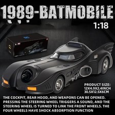 1/18 Alloy Classic Movie Car Batmobile Bat Sports Car Model Diecast Metal Racing picture