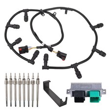 For 2004-10 Ford 6.0L Powerstroke Glow Plugs Harnesses GPCM Controller w/Tool picture