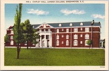 c1940s GREENWOOD, South Carolina LINEN Postcard 