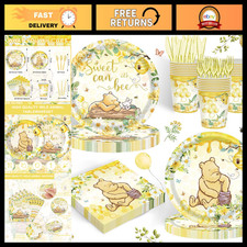 120PCS Bear Party Supplies Set - Baby Shower, Kids Birthday, Neutral Theme Decor picture