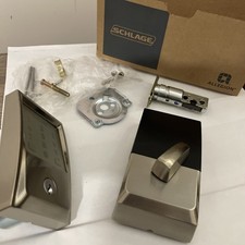 Schlage Camelot Satin Nickel Electronic Encode Smart WiFi Deadbolt BE489WB picture