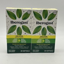 FOR 2 Iberogast Dual Action Digestive Relief 30 Softgels Exp 06/26 picture