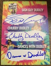 ECW Dudley Boys triple auto Chubby Sign Guy Dances With extreme wwe signed picture