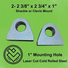 2-Weld On Shackle Mounts, Clevis, Mounting point, Off Road, D Ring, Anchor Point picture
