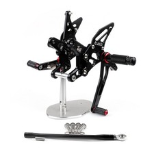 Rearset Rear set Foot pegs For Kawasaki ZX6R ZX 6R 2007-2008 Black picture