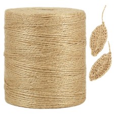 1500 Feet Natural Jute Twine, 1mm Thin Brown Twine String for Crafts, Crochet... picture