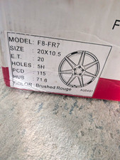 Brand New 20x10.5 Ferrada Wheels (Pair) - 5x115 Bolt Pattern Brushed Rogue picture