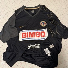 XL vtg 2008 CLUB AMERICA nike soccer jersey Aguilas shirt black Mexico MX 