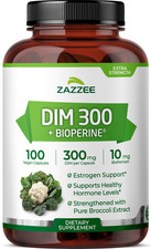 DIM Supplement (Diindolylmethane) 300 mg with 10 mg BioPerine 100 Count Vegan picture