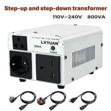 800W Voltage Transformer Converter Step Up & Down 110V ⇋ 220V US ⇋ EU UK Travel picture