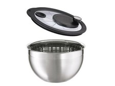 Rosle 15695 Stainless Steel Large Salad Spinner with Glass Lid picture