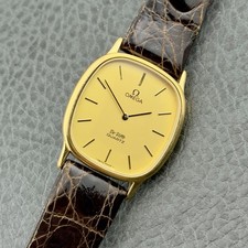 Vintage 1980s Omega De Ville - Gold Dial - Quartz - Ref 191.0132 - Mens Watch picture