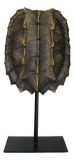 Ebros Large Alligator Snapping Turtle Shell Sculpture On Metal Mount 20.5