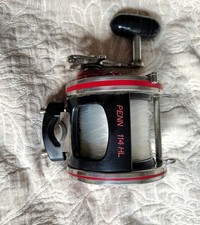 Vintage Penn Senator 114HL 6/0 High Speed Light Wide Spool reel excellent no res picture