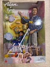 Mattel Barbie Happy Family Alan & Ryan Dolls 2002 Dad and Son NRFB #56710 picture