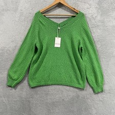 Heyson Sweater Womens Medium V-Neck Boho Hippie Long Sleeve Pullover Acrylic picture