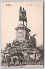 Duisburg Kaiser Wilhelm Monument Statue Postcard c1907 Germany Architecture picture