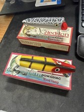 Genuine Heddon Centennial  Dowagiac Lucky 13 and Wood Vamp Special Edition lures picture