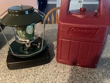 NEW~VTG Coleman Double Mantle Propane Lantern #5154B~w/Travel Case~Mantles Incl. picture