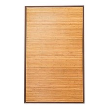 Pemberly Row 5' x 8' Contemporary Natural Bamboo Area Rug in Natural picture