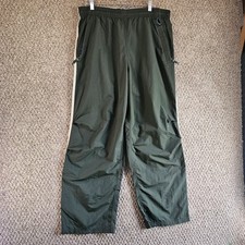 Vintage Ambercrombie and Fitch Nylon Pants Mens Sz Large Green NEW picture
