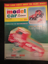 Model Car Science Magazine Vintage June 1966 Issue Red Wagon Free USA Shipping picture