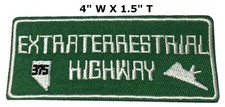 UFO Patch Extraterrestrial Highway Aliens Nevada Route 375 Embroidered Iron-On picture