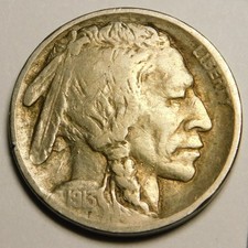 1913 P Type-1 Buffalo Nickel  F-VF   