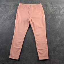 D. Jeans Skinny Jeans Womens 16 Blue High Rise Stretch Denim Pink 35x28 picture