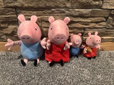 Lot 4 Peppa Pig Plush - 10”+ 6” Peppa George Teddy  picture