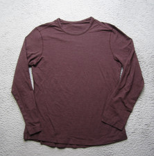 Lululemon Shirt Mens L Purple Long Sleeve Crewneck Athletic Lightweight  picture
